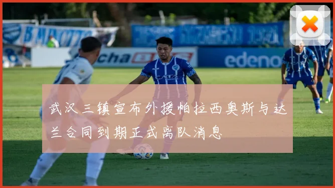 武汉三镇宣布外援帕拉西奥斯与达兰合同到期正式离队消息